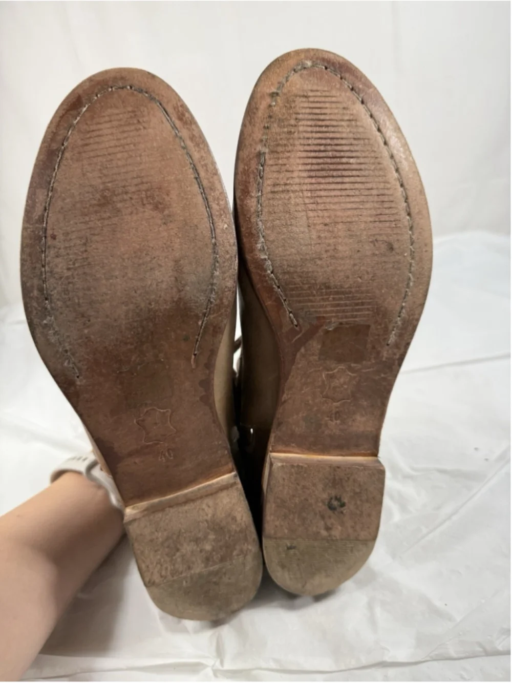 Free People Braeburn Ankle Bootie Tobacco Leather Women's 40 US 9.5 Brown